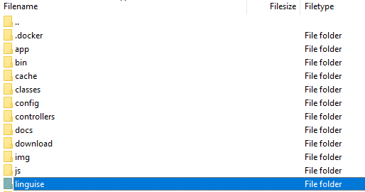Computer file system navigation menu