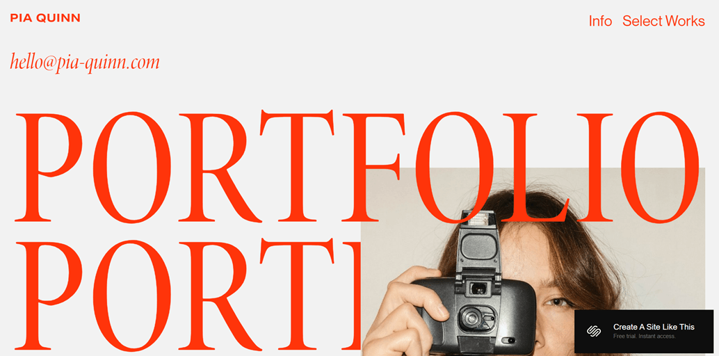 Photography portfolio examples, photography work