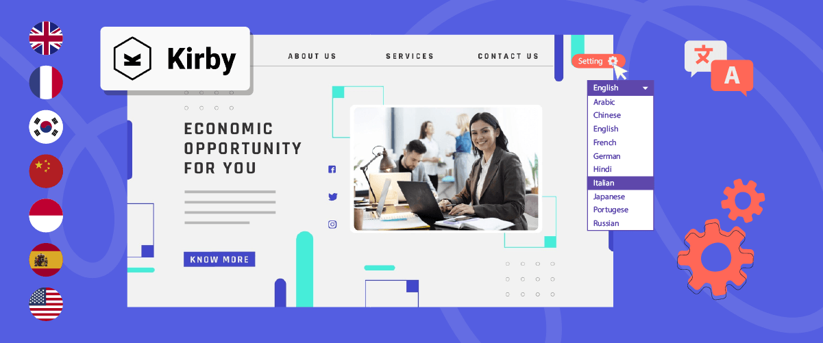 Kirby economic opportunity image. A woman is shown.