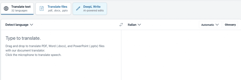 A black background with a large white space