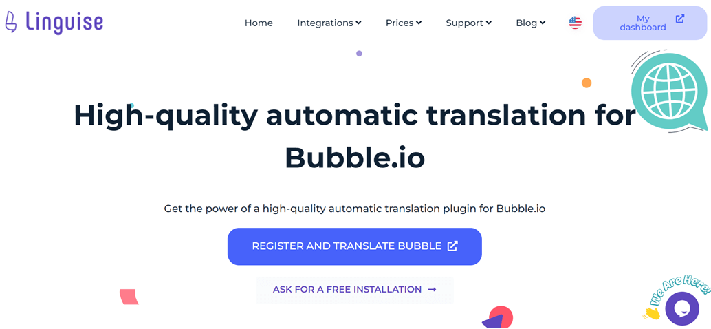 Automatic translation for Bubbledio, high-quality results.
