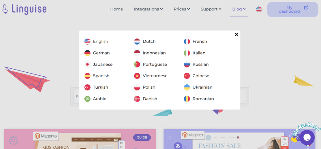 Online language learning platform for weapon vocabulary.