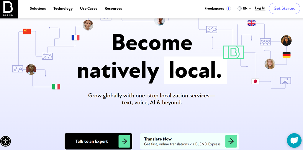 Global business localization concept