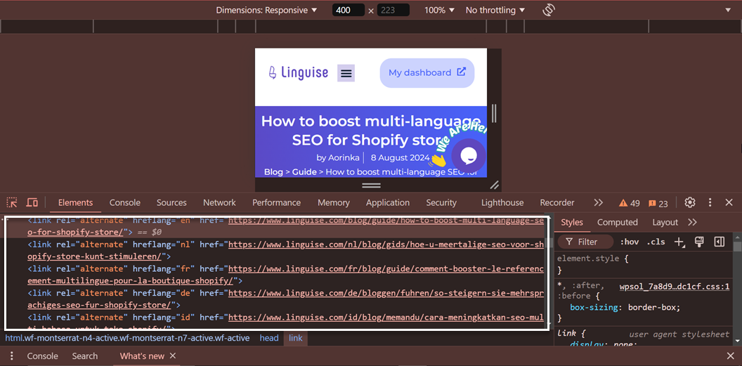 A computer screen showing a code editor and a tutorial on SEO.