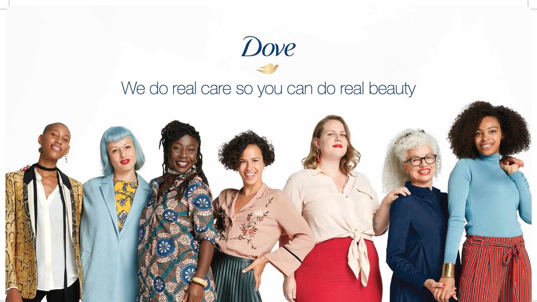 A group of diverse women celebrating real beauty