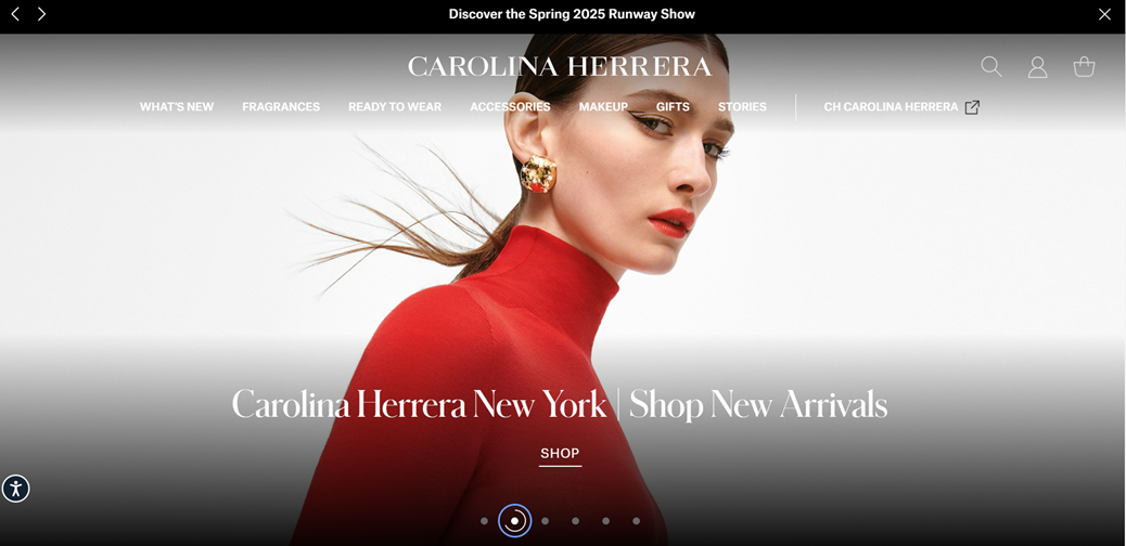 Woman in red turtleneck sweater looking over shoulder