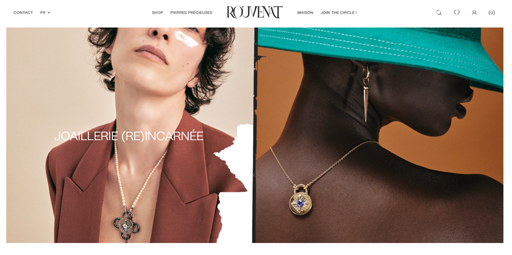 Two models wearing beautiful necklaces. The jewelry is showcased on different skin tones.