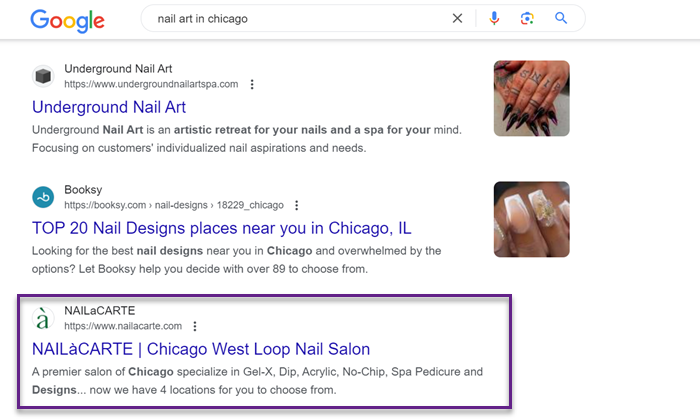 Nail art designs and services