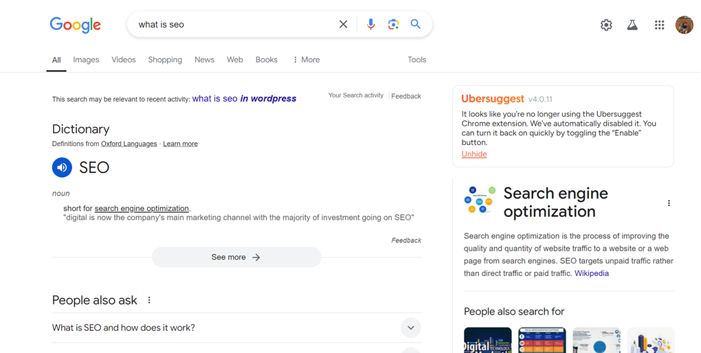 Search engine optimization concept, Google SEO