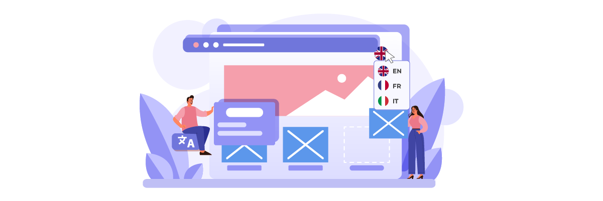 People interacting with a large email interface.