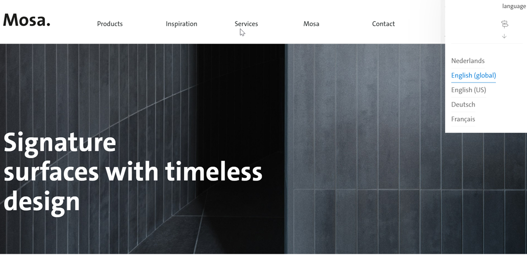 Mosa Signature surfaces with timeless design. Timeless design for your space.