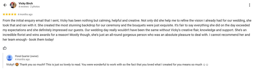 5 star review
