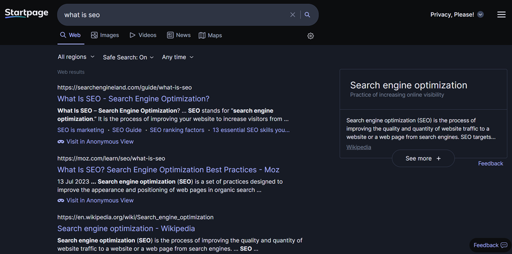 Search engine optimization concept. Website ranking.