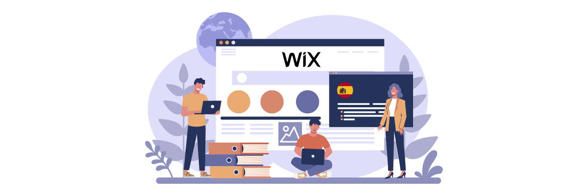 People building a website with Wix